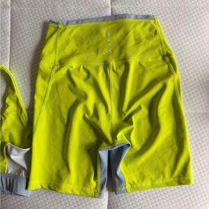 Wilo Women's Neon Yellow Bike Shorts